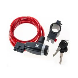 GTX spiraalilukko punainen 8mm 150cm