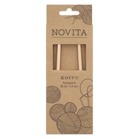 Novita koivu pyöröpuikot 80cm 5,0mm
