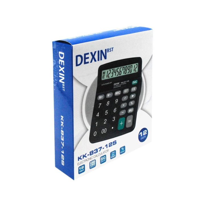 Laskin pöytämalli Dexin KK-837 162001 tuotekuva 1