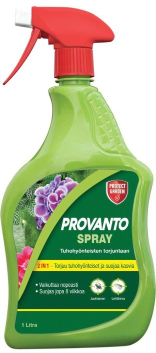 Provanto® Spray 1L Nopeatehoinen ja pitkavaikutteinen spray imevien tuhohyonteisten torjuntaan koristekasveista