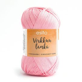 Esito virkkuulanka 9014 vaaleanpunainen 100g