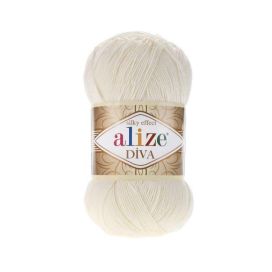 Alize Diva 062 vaalea kerma 100g
