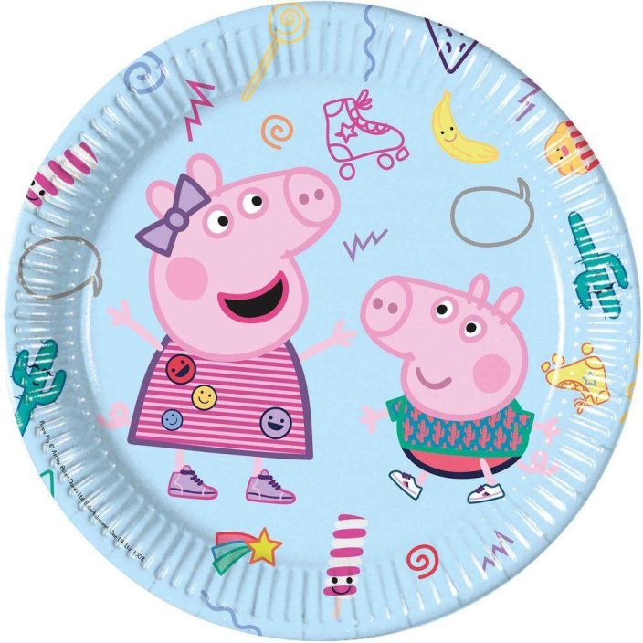 Kertakayttolautanen Pipsa Possu 23cm 8kpl 633370 924-3205