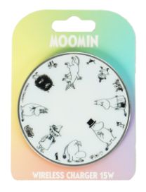 Moomin Muumit Latausalusta mustavalko 15W M20005