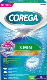 Corega Corega Tabs 3 Minutes hammasproteesin puhdistustabletti 36kpl 21137782