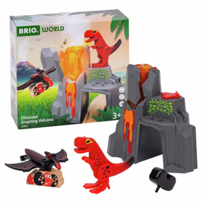 Dinosaurus ja purkautuva tulivuori FSC 100% 36092 tuotekuva 2
