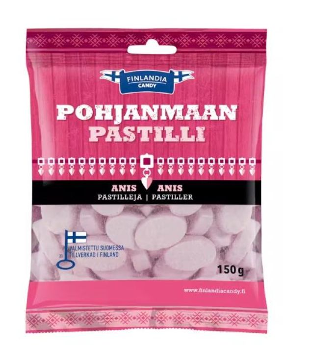 Pohjanmaan pastilli anis 150g 901-239 Pohjanmaan pastilli anis 150g 901-239