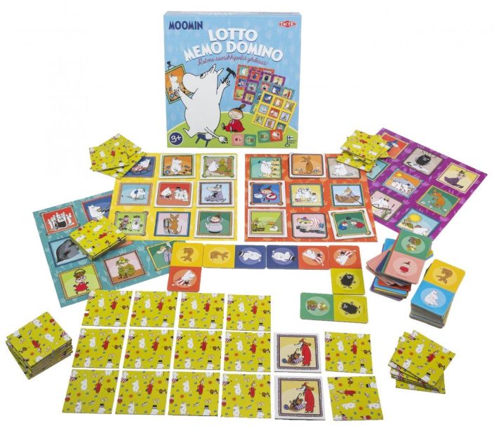 Muumi 3-in-1 lotto, domino, memo 59152 tuotekuva 1