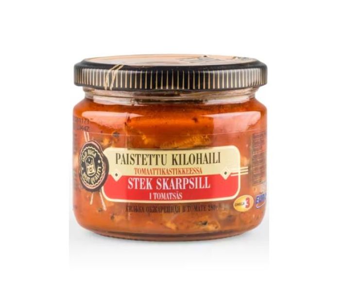 Old Riga Paistettu Kilohaili tomaattikastikkeessa 280g/175g Old Riga Paistettu Kilohaili tomaattikastikkeessa 280g/175g