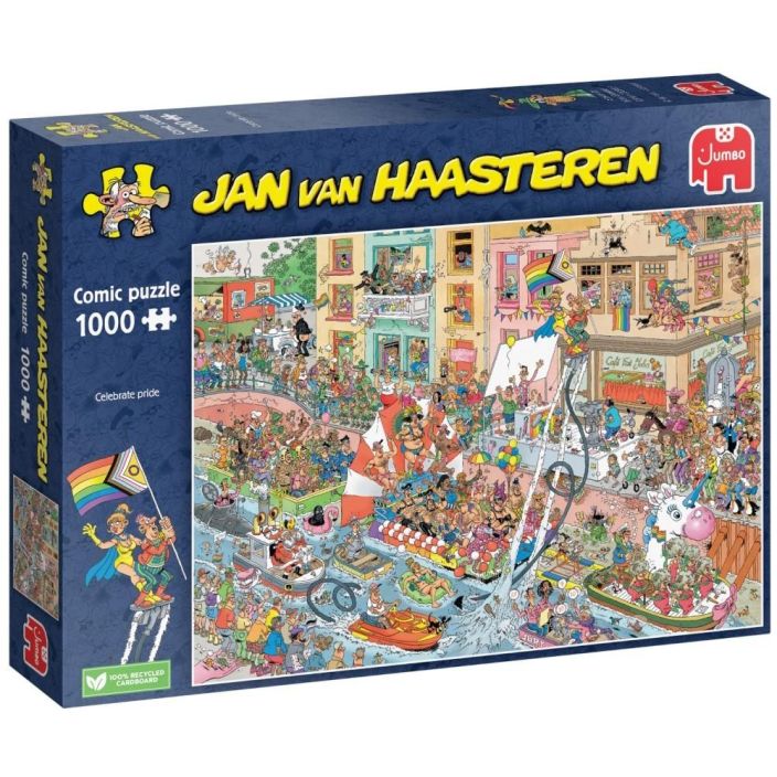 Jan van Haasteren palapeli Jumbo 1000 palaa Celebrate Pride Jan Van Haasterenin persoonallinen 1000 palan palapeli. Jan van Haasteren palapeli Jumbo 1000 palaa Celebrate Pride Jan Van Haasterenin persoonallinen 1000 palan palapeli.