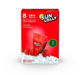 Sun Lolly pakastettava mehujää Mansikka 8x60ml