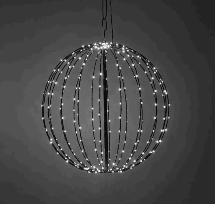 Led-valopallo 50cm 272led lamminvalk. musta runko Led-valopallo 50cm 272led lamminvalk. musta runko