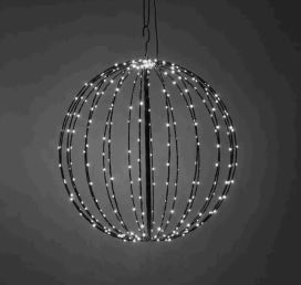 LED-valopallo 50cm 272led musta