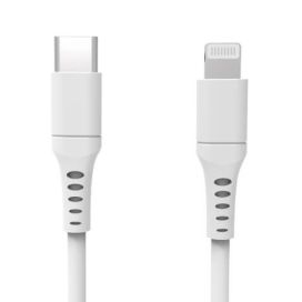 GEAR Latausjohto USB-C Lightning 3m Valkoinen 