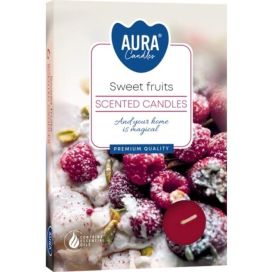 Aura Tuoksulämpökynttilä sweet fruits 6kpl 641059
