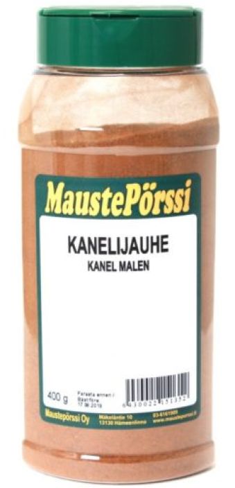 Mausteporssi Kanelijauhe 400g Jauhettu kaneli.