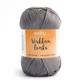 Esito virkkuulanka 9092 harmaa 100g