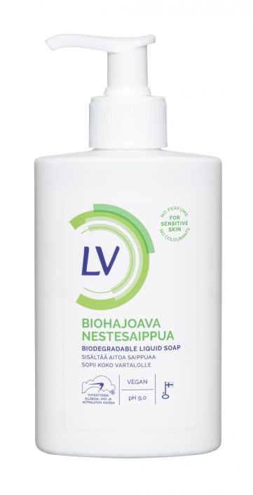 LV nestesaippua pumppu 300ml 91382 957-004 biohajoava