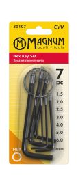 Magnum Kuusiokoloavainsarja 1,5-6mm 7-osainen 30107