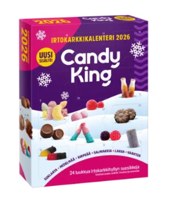 Candyking irtokarkit joulukalenteri 570g 1018150 906-122 Candyking irtokarkit joulukalenteri 570g 1018150 906-122