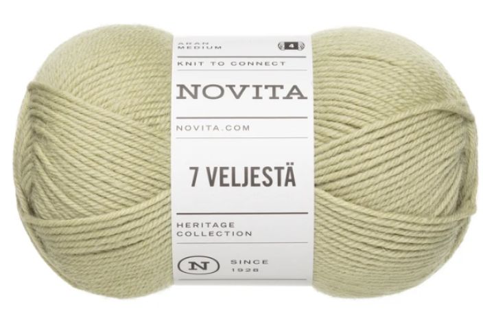 Novita 7 veljesta 375 vuorenkilpi 100g 7 Veljestä on lankaklassikko neuleisiin ja villasukkiin. Puikkosuositus 4mm, sukkiin Novita 7 veljesta 375 vuorenkilpi 100g 7 Veljestä on lankaklassikko neuleisiin ja villasukkiin. Puikkosuositus 4mm, sukkiin