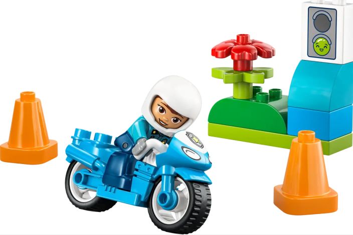 Sininen poliisimoottoripyörä 10471 tuotekuva 2