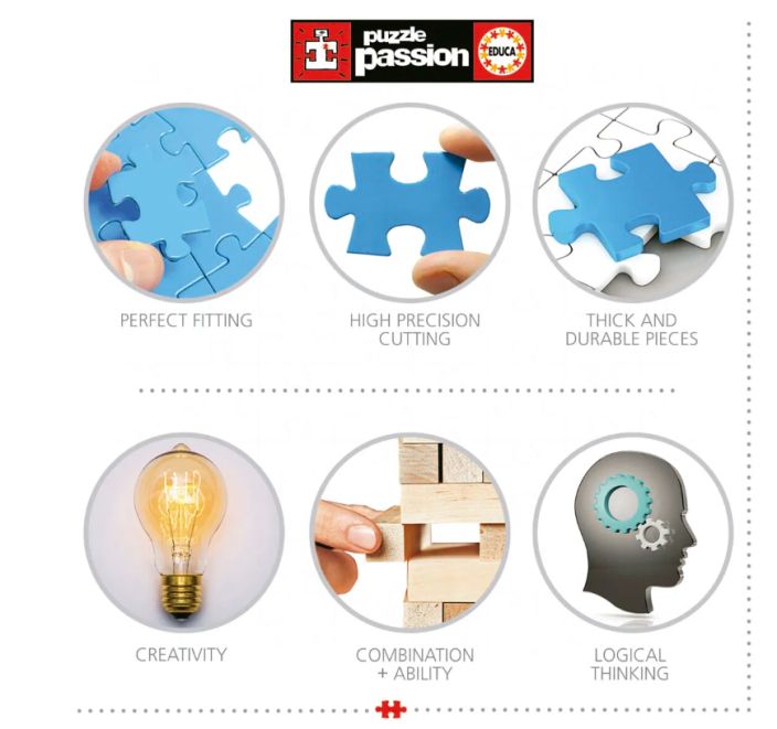 Educa Knights Round The Table Surprise 1000 palaa 80-20396 tuotekuva 3