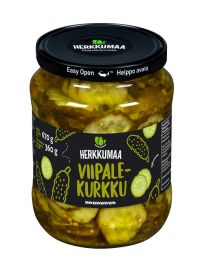 Herkkumaa Herkkumaa viipalekurkku 670/360g