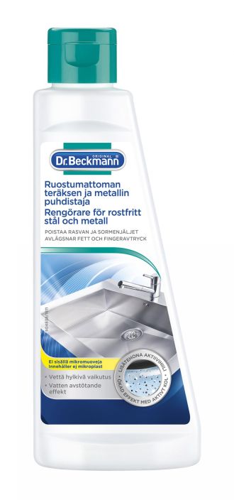 Dr Beckmann ruostumattoman teraksen ja metallin puhdistaja 250ml 4640 4621 932-005 ruostumattoman teraksen ja metallin