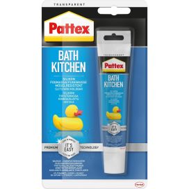 Pattex Pattex Bath&Kitchen silikonimassa läpinäkyvä 50ml 2675831