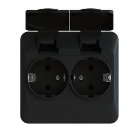 Pistorasia 2-osa uppo JL IP44 musta 