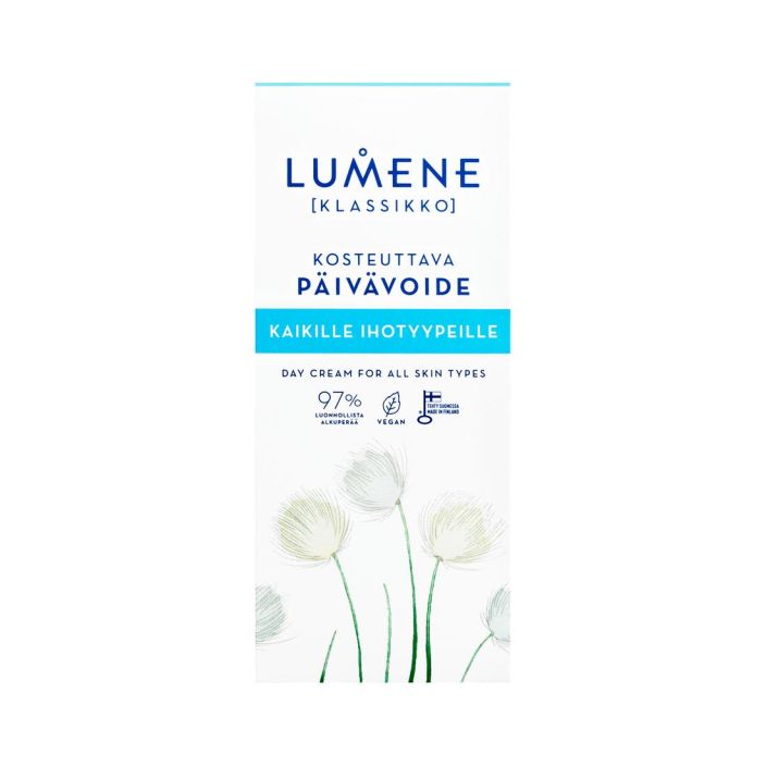 Lumene kosteuttava paivavoide 50ml Klassikko Kosteuttava paivavoide, joka sisaltaa pohjoista tupasvillaa ja puhdasta