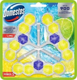 Domestos Power 5 WC-raikastin Lime 3-pack