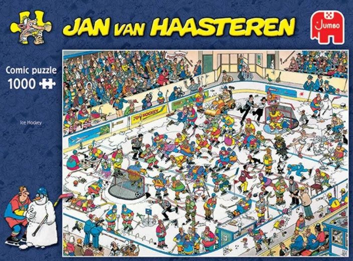 Jan van Haasteren palapeli Jumbo 1000 palaa Ice Hockey Jan Van Haasterenin persoonallinen 1000 palan palapeli. Jan van Haasteren palapeli Jumbo 1000 palaa Ice Hockey Jan Van Haasterenin persoonallinen 1000 palan palapeli.
