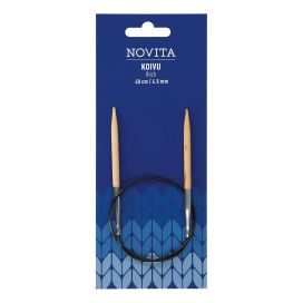 Novita koivu pyöröpuikot 40cm 4,5mm