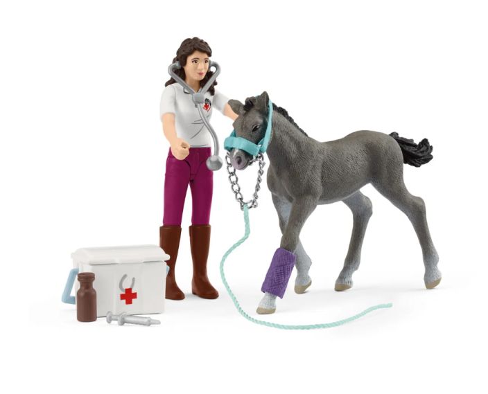 Sch Pocket Set Mrs. Kramer with foal 42752 tuotekuva 1