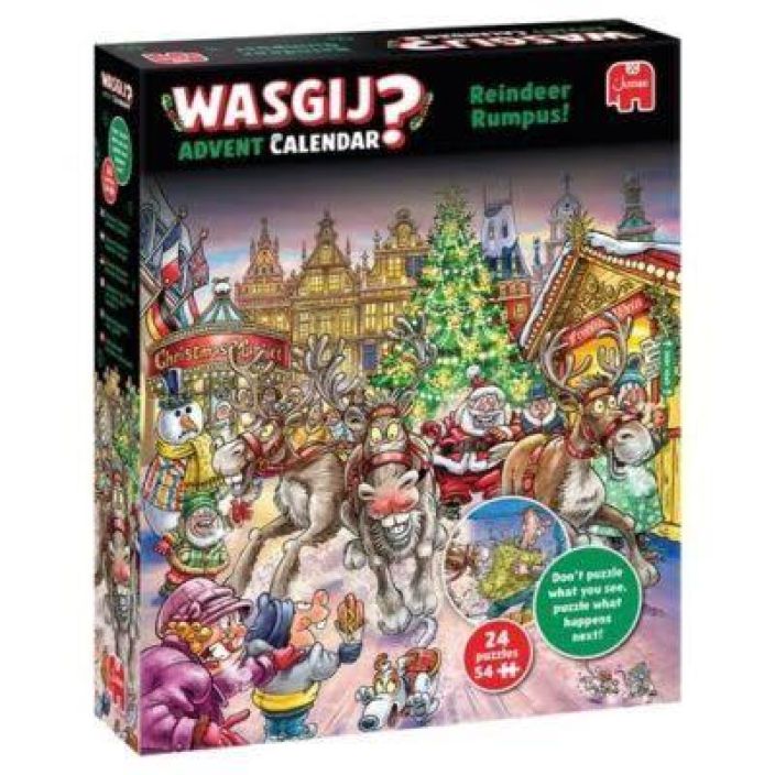 Wasgij Reindeer Rumpus joulukalenteri 2025 JU1110100707 Wasgij Reindeer Rumpus joulukalenteri 2025 JU1110100707