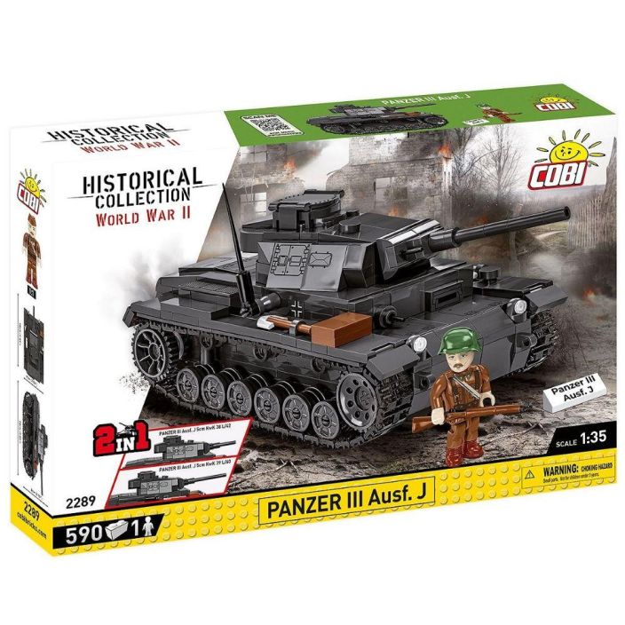 Cobi HC WWII Panzer III Ausf J 585 pcs C2289 Cobi HC WWII Panzer III Ausf J 585 pcs C2289