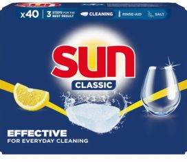 Sun Classic Konetiskitabletti Lemon 40kpl