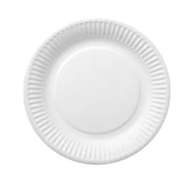 Rosa kertakäyttölautanen 18cm valk 50kpl biohajoava