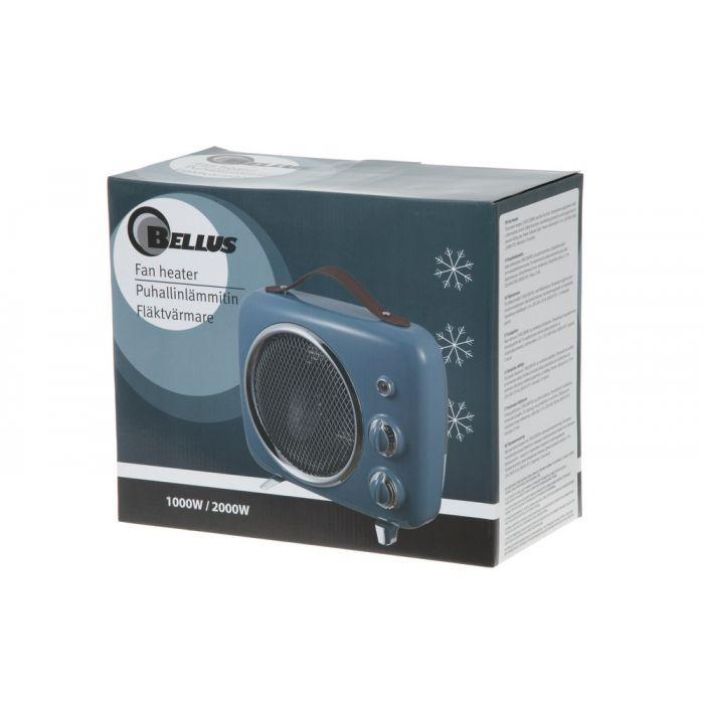 Bellus Puhallinlämmitin Retro sininen 2000W 610923 tuotekuva 1 Bellus Puhallinlämmitin Retro sininen 2000W 610923 tuotekuva 1