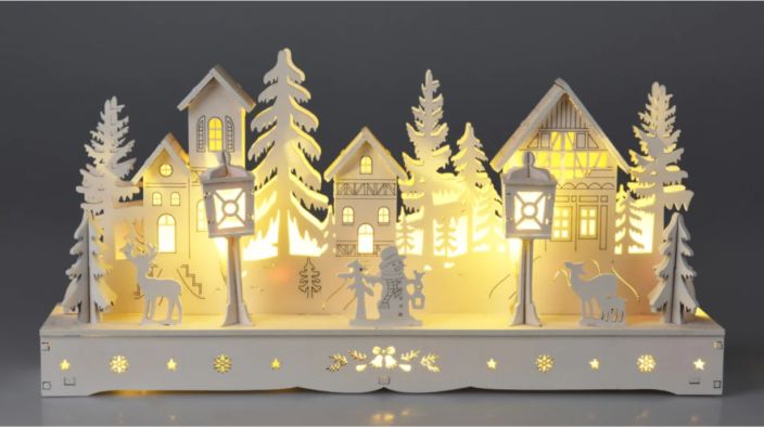 Puutalot led 30cm AX5350370 Puutalot led 30cm AX5350370