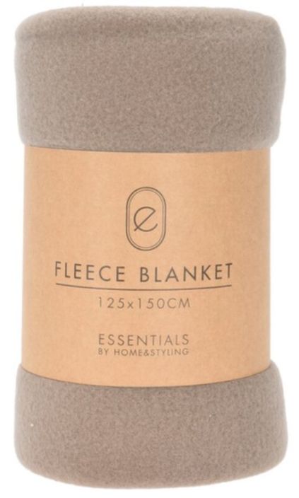 Fleece huopa 125x150cm taupe HZ1011720 992-317 Fleece huopa 125x150cm taupe HZ1011720 992-317