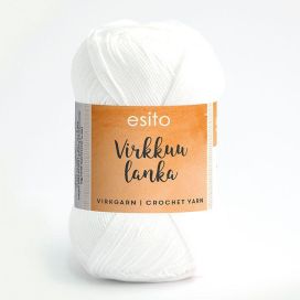 Esito virkkuulanka 9001 valkaistu 100g