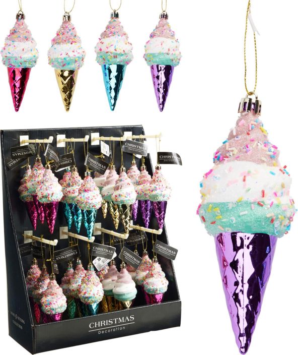 Kuusenkoriste jaatelo 13cm ABJ450540 Kuusenkoriste jaatelo 13cm ABJ450540