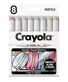 Crayola tussit pastelli 8kpl 358-586807