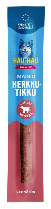 HHC Mainio herkkutikku nautaa 12g Vehnaton koiranherkku. Helppo pilkkoa. Sopii palkaksi ja tuliaiseksi koiralle. HHC Mainio herkkutikku nautaa 12g Vehnaton koiranherkku. Helppo pilkkoa. Sopii palkaksi ja tuliaiseksi koiralle.