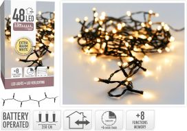 Paristovaloketju 48LED extra warm white