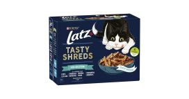 Latz Tasty Shreds Fish 12x80g 