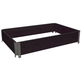 Viljelylaatikko 80x120cm musta 90.01.029 lavakaulus
